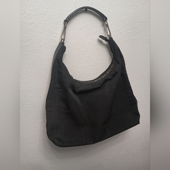 Gucci Shoulder Bag Nylon Leather Half Moon - Picture 9 of 15